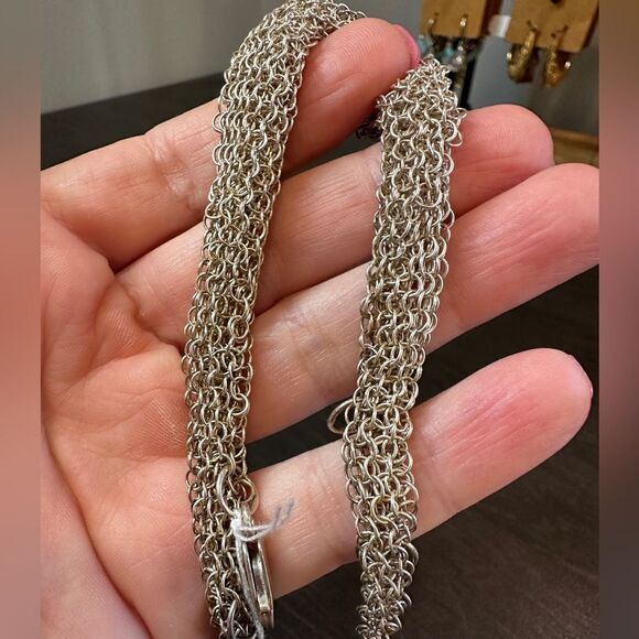 Solid Sterling silver chain mail bracelet! - Picture 3 of 9